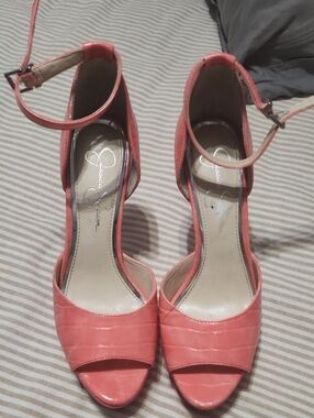 Jessica Simpson Coral Open-Toe Ankle-Strap Heels